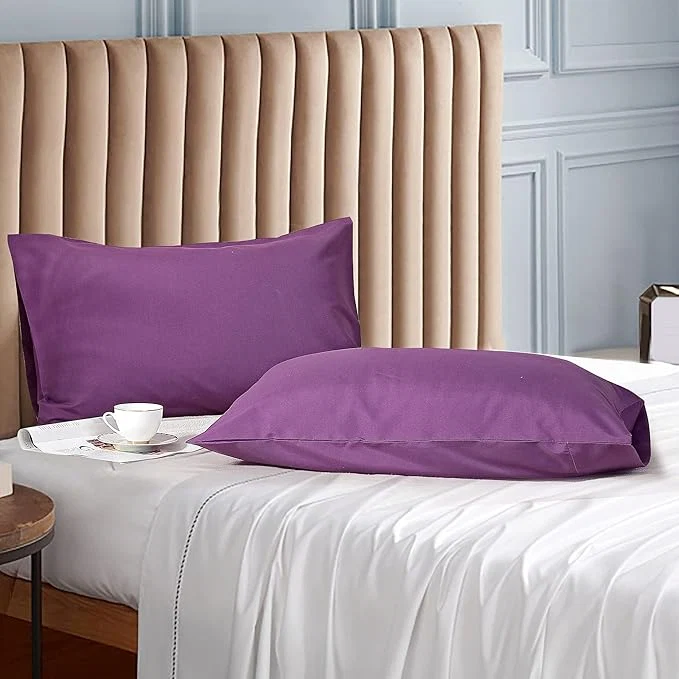 Original Evolive Ultra Soft Brushed Microfiber Standard Size 20 quot x30 quot Pillowcases Pair Set of 2 20 quot x30 quot Standard Purple Outstanding