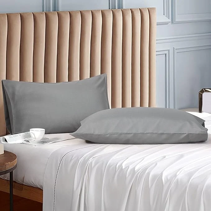 Trusted Evolive Ultra Soft Brushed Microfiber Standard Size 20 quot x30 quot Pillowcases Pair Set of 2 with Envelope Closure 20 quot x30 quot Standard Charcoal Grey Sophisticated