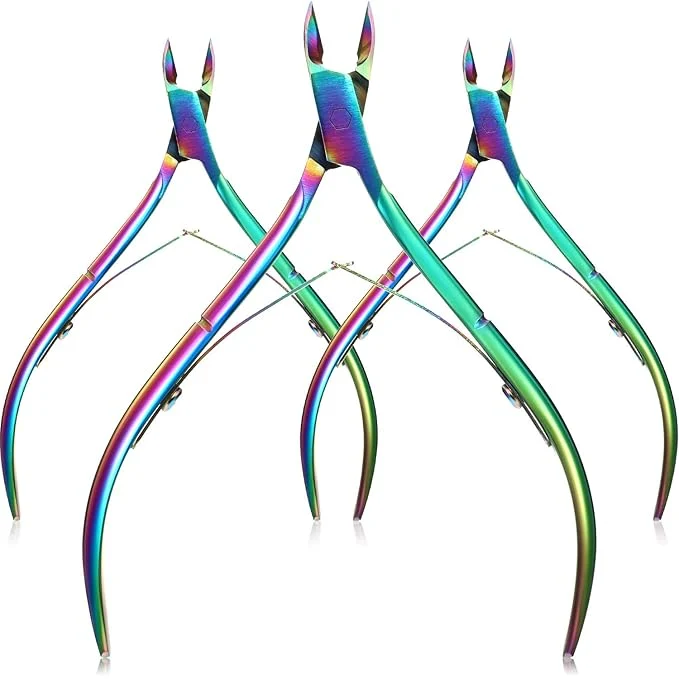 Efficient Mudder 3 Packs Cuticle Trimmer Nippers Cutter Tool Stainless Steel Nail Cuticle Casual