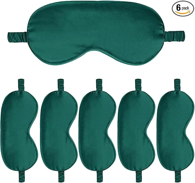 User-Friendly 6PACK Silk Sleep Mask Satin Eye Masks Blackout Silky Eyeshade Cover Soft Fine