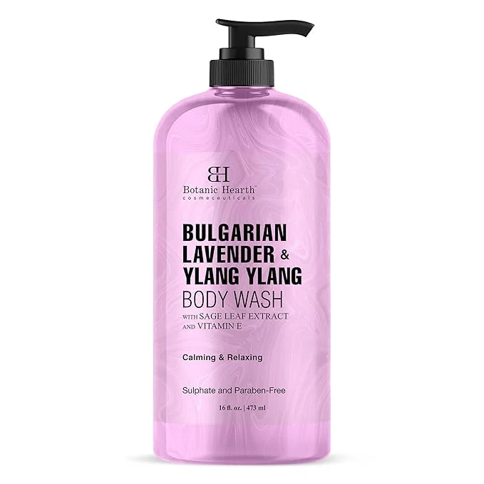 Solid Botanic Hearth Bulgarian Lavender Ylang Ylang Body Wash – Calming Relaxing Eco-Friendly