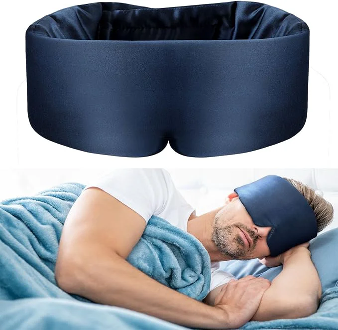 Traditional Nature Silk Sleeping Mask Soft Featherweight Eye Mask Large Wrap-Around Superior