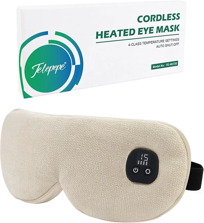 Classic Heated Eye Mask for Dry Eyes Cordless Warm Eye Compress Detailed