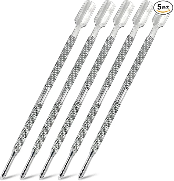 Reusable 5-Piece Dual-Sided Cuticle Pusher Set Trusted