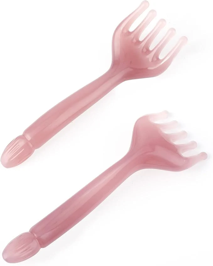 Classic WY LIGHTING LEVEL 2Pcs Head Massager Manual Hair Scalp Massager Gua Sha Five Efficient