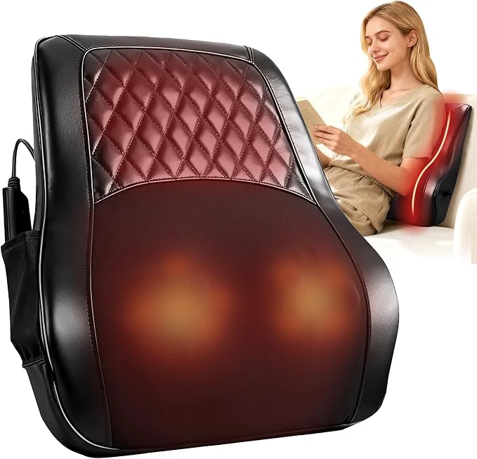 Easy-to-Use ALLJOY Back Massager with Heat Electric Shiatsu Massage Pillow with LCD Display Exclusive