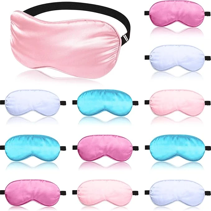 Easy-to-Use 12 Pieces Silk Sleep Mask Pure Silk Sleep Eye Mask Healthy