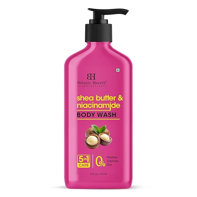 Secure Botanic Hearth Shea Butter Niacinamide Body Wash – Deeply Nourishing Long-Lasting