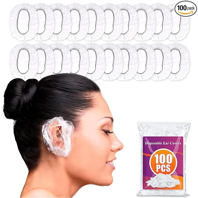 Outstanding 100 Pcs Ear Cover for Shower – Disposable Ear Covers for Hair Dryer – Easy to Modern