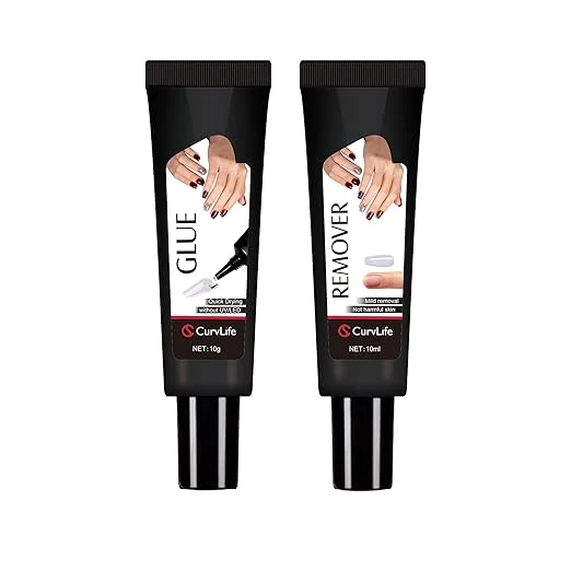Pure Curvlife Newly Upgraded Quick Drying 10g Semi Solid Nail Glue Fashionable
