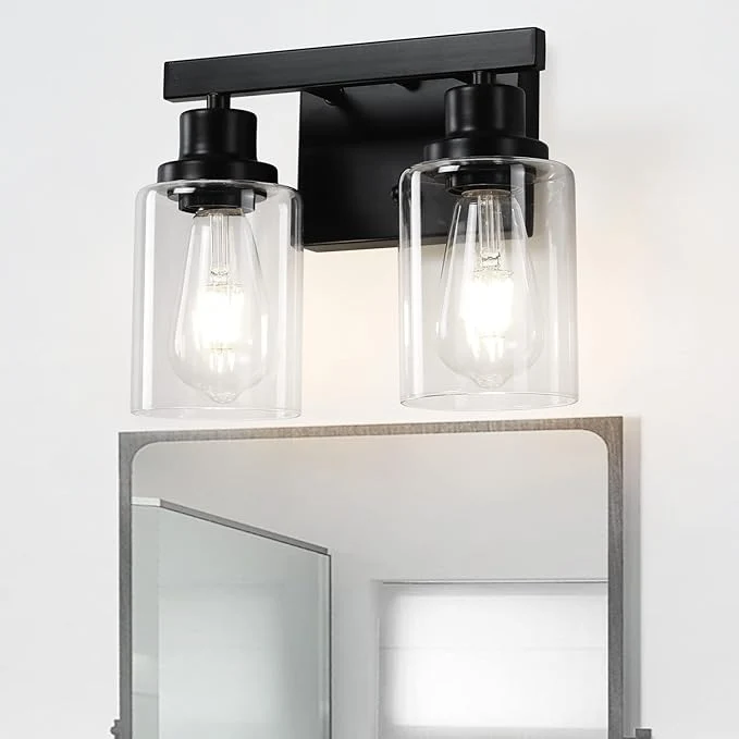 Healthy Bathroom Vanity Light 2-Light Modern Matte Wall Sconce Lighting Unique