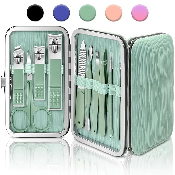 High-Quality BLESWIN 10-Piece Nail Clipper Manicure Set Professional Small Nail Care Kit User-Friendly