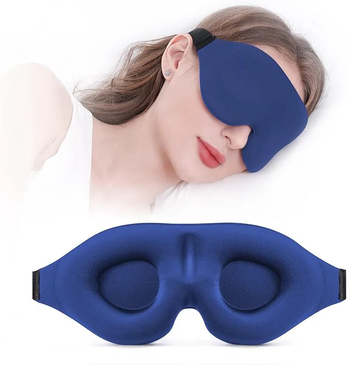 Efficient YIVIEW Sleep Mask for Side Sleeper Complete Light Blocking 3D Pink Sleeping Recyclable