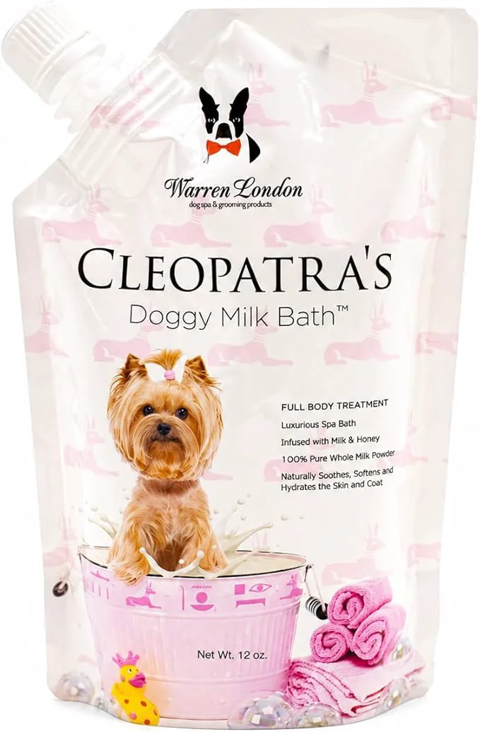 Reusable Warren London Cleopatra’s Doggy Milk Bath Luxurious Dog Shampoo and Genuine