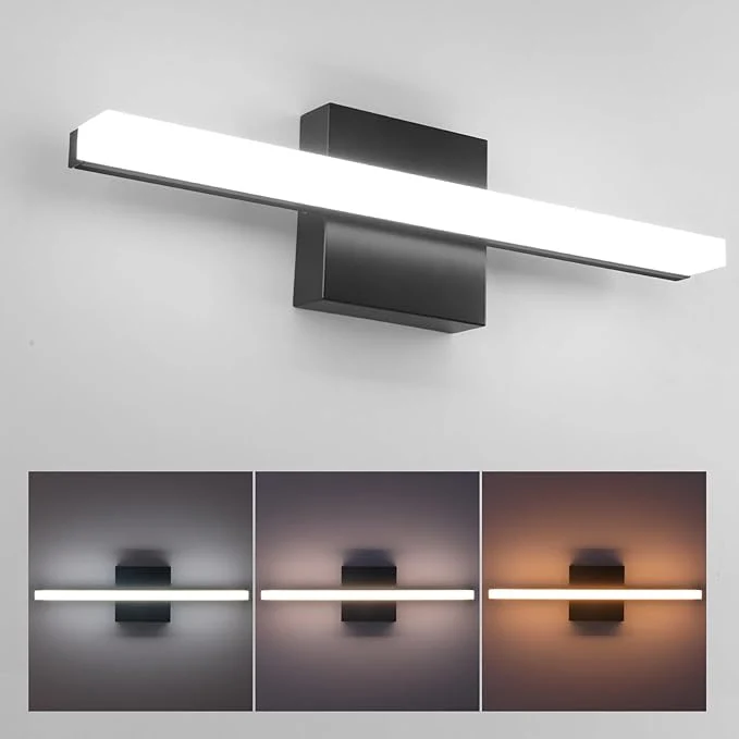 Smart LED Bathroom Vanity Light 16in 3 Color Temperature Over Mirror Lighting Fixture Pure