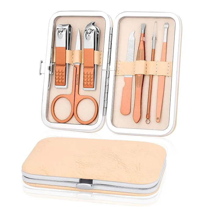 Classic Manicure Set-Stainless Steel Nail Care Set-Professional 7 in 1 Ingrown Toenail Premium