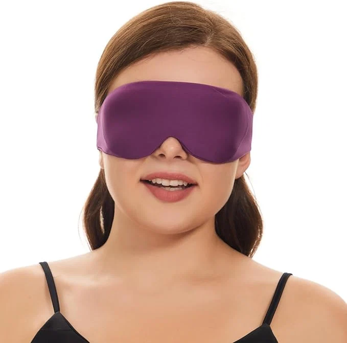 Breathable ALASKA BEAR Sleep Mask for Side Sleepers Patented Design Cup-Shaped and Long-Lasting