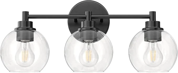 Comfortable VONLUCE Bathroom Light Fixtures 3-Light Vanity Light Minimalist