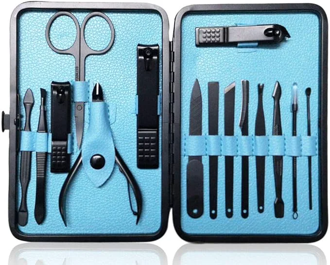 Green Nail Clippers Sets High Precisio Stainless Steel Nail Cutter Pedicure Kit Nail Optimized
