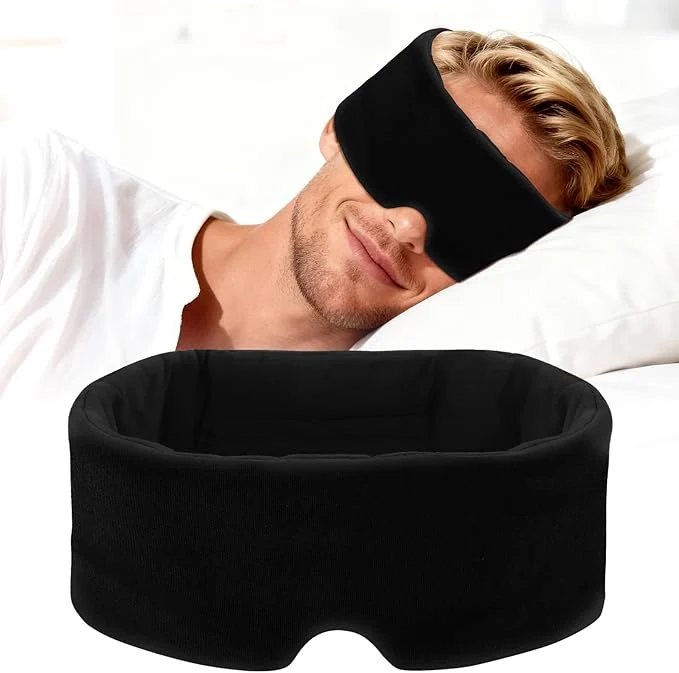 Organic Cotton Sleep Eye Mask for Women Men Blocking Light Eye Mask Sleeping for High-Grade