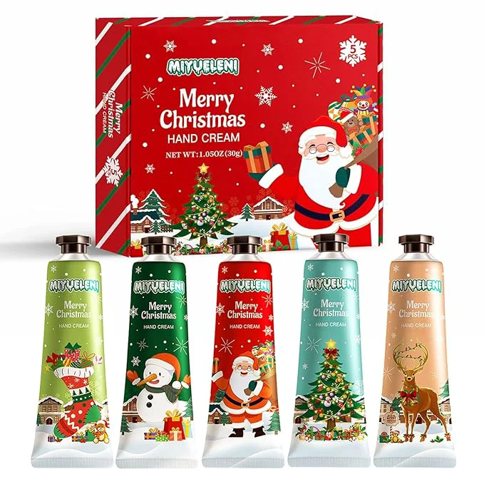 Convenient 5 Pack Christmas Hand Lotion Gifts Set Easter Basket Stuffers Hand Cream Superior