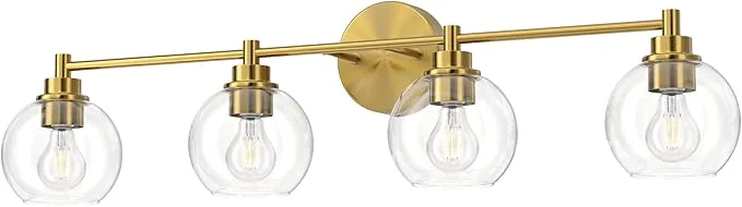 Fashionable VONLUCE Bathroom Light Fixtures 4-Light Vanity Light Authentic