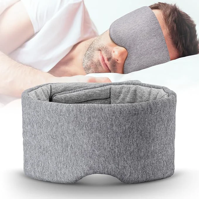 Proven Cotton Sleep Eye Mask for Men Women Blocking Light Sleeping Mask for Side Safe