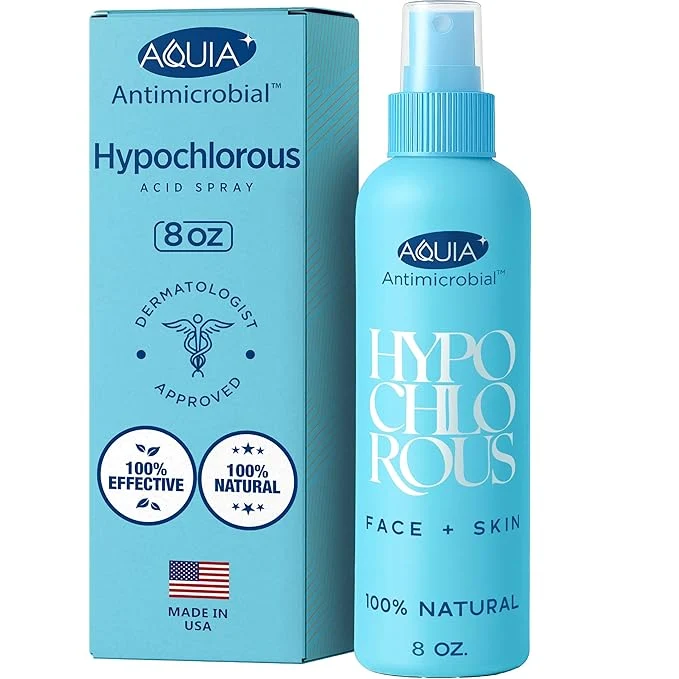 Trusted Hypochlorous Acid Spray for Face and Skin Facial Cleanser 8oz Face Mist Detailed