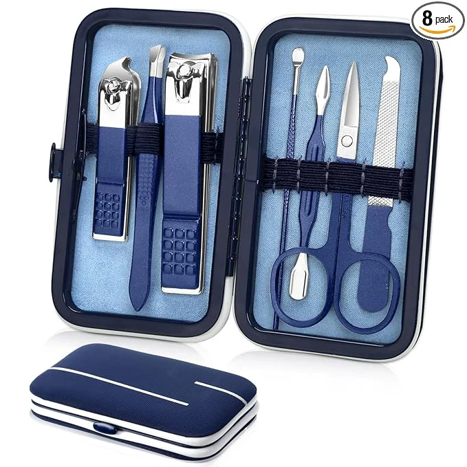 Selected Aceoce Travel Manicure Set Mens Grooming Kit Stainless Steel Nail Clippers Nail Excellent