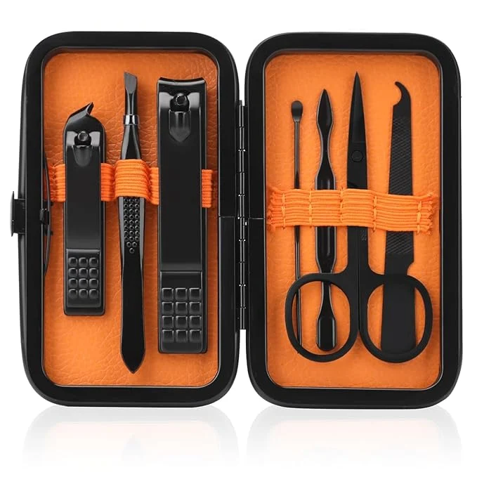 Relaxed Manicure Set Men Nail Clipper Set Personal Care Nail Grooming Kits Travel Nail Pure