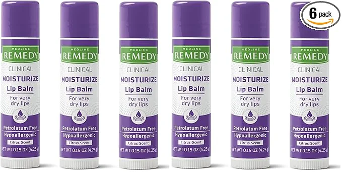 Certified Medline Remedy Clinical Lip Balm Citrus Scent Moisturizing Nutrient Rich Advanced