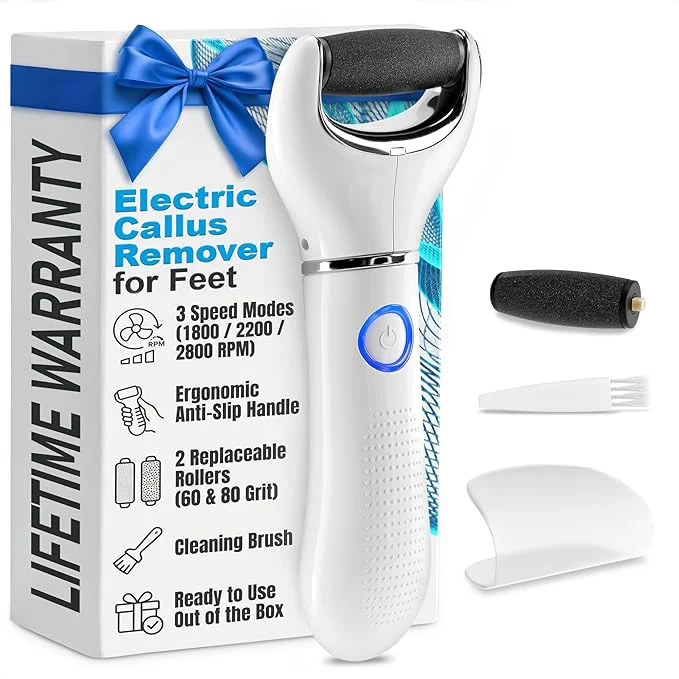 Flexible Electric Foot File Callus Remover – 3-Speed Foot Scrubber Electric Dry Skin High-Grade