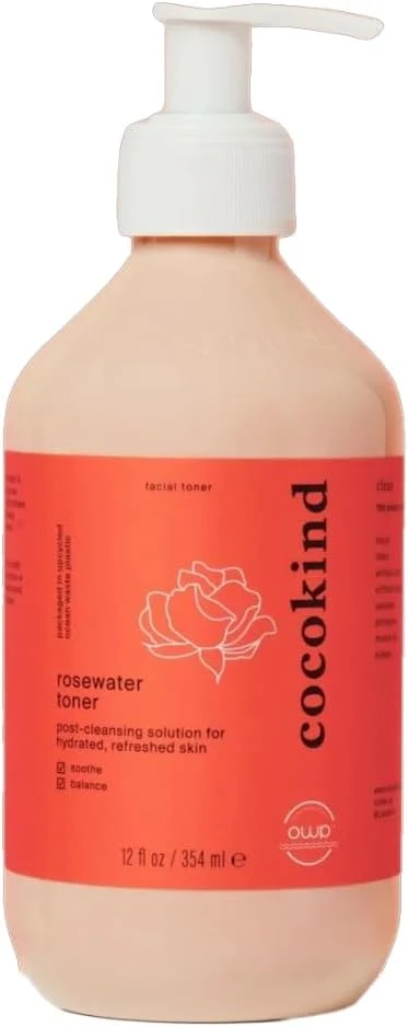 Official Jumbo Rosewater Facial Toner by Cocokind Double Cleanse and Balance Skins pH Contemporary