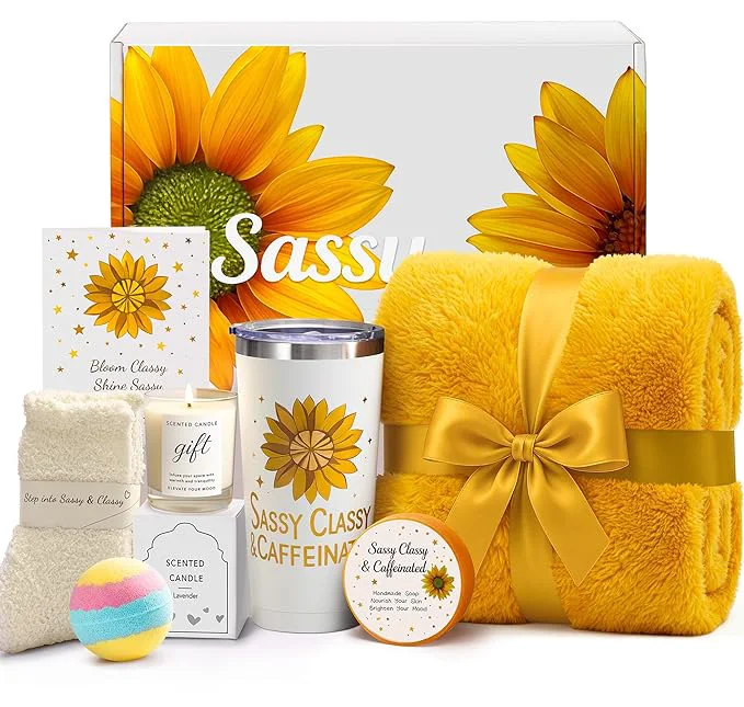 Exceptional Mothers Day Gifts for Mom Sunflower Gift Set for Women Wife Friends Official