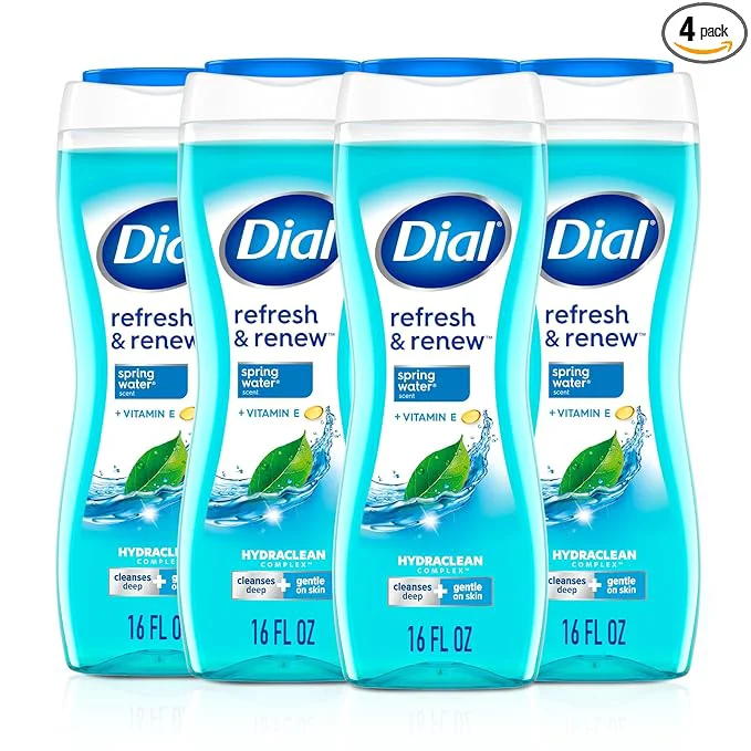 Clean Dial Body Wash Refresh Renew Spring Water 16 Fl Oz Hydraclean Complex First-Class