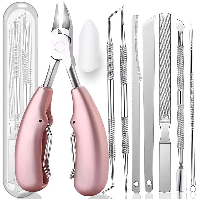 Luxury 10PCS Toenail Clippers Tool ingrown Nail Tool Professional Thick Ingrown Elegant