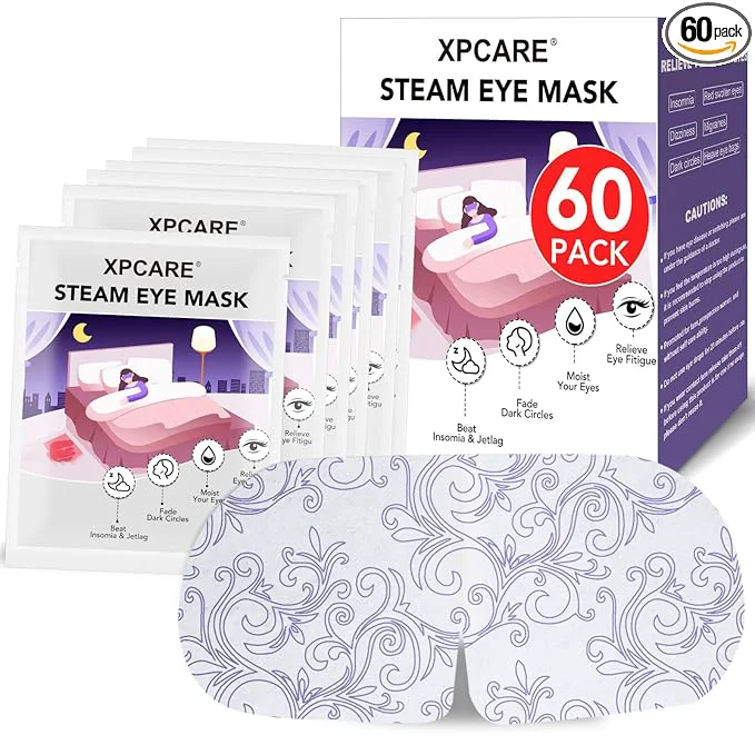 Comfortable XPCARE 60 Pack Steam Eye Masks for Dry Eyes SPA Warm Sleep Eye Mask Contemporary