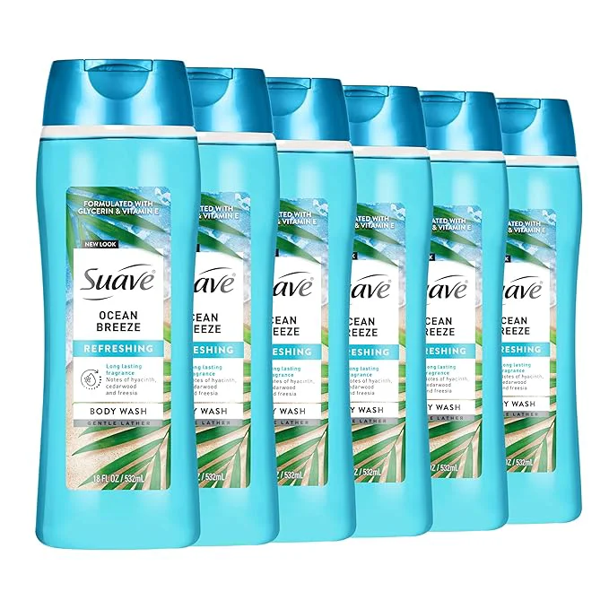 Authentic Suave Ocean Breeze Moisturizing Body Wash Contemporary