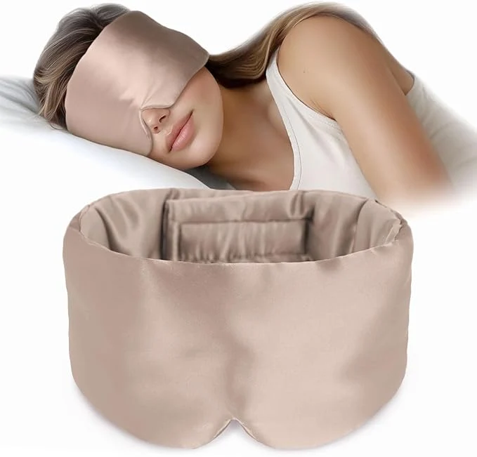 Reusable Silk Sleep Mask Soft Pressureless Mulberry Silk Convenient