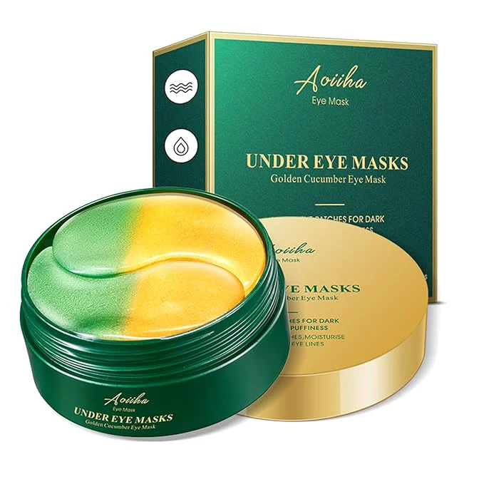 Expertly Made Gold Cucumber Under Eye Patches User-Friendly