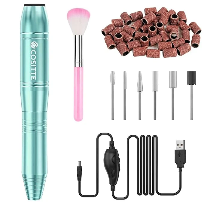 Secure COSITTE Electric Nail Drill USB Electric Nail Drill Machine Effective