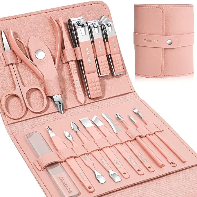 Premium Material Manicure Set Professional Nail Clippers Pedicure Kit Safe