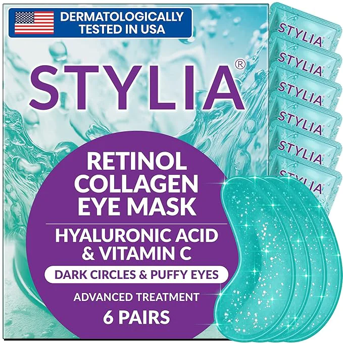 Lightweight Stylia Under Eye Patches for Puffy Eyes and Dark Circles Long-Lasting