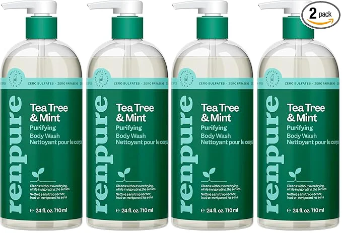 Exceptional RENPURE Tea Tree Mint Body Wash Recyclable