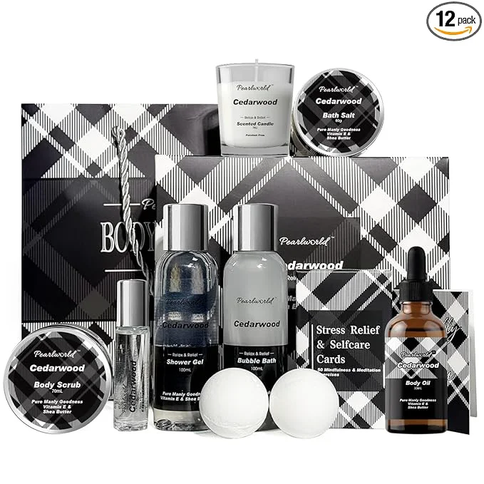 Smooth 12Pcs Men’s Spa Gift Set Trendy