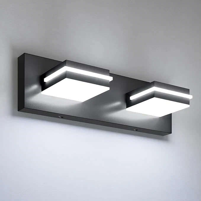 High-Performance VOLISUN Modern Bathroom Vanity Light Fixtures Matte Black LED Bathroom Carefully Designed