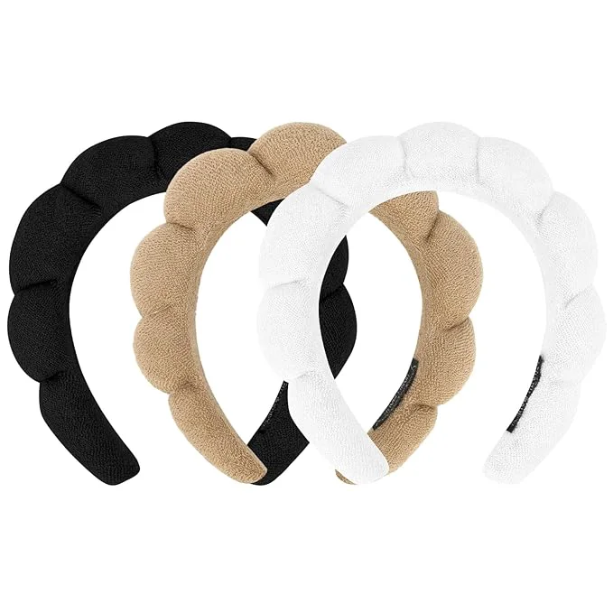 Green 3 Pack Spa Headbands User-Friendly