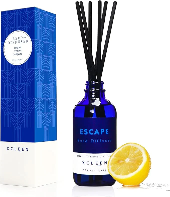 Flexible Xcleen Reed Diffusers Set 3.7 Oz Scent Diffuser 6 Reed Diffuser Sticks Prestigious