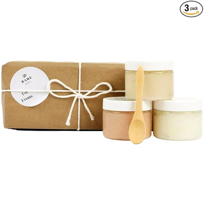 Specialty Bare Botanics 3 pc Body Scrub Gift Set Smart