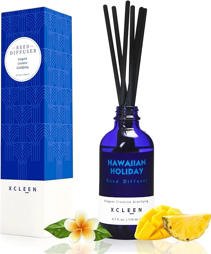 Top-Quality Xcleen Reed Diffuser Set for Home 3.7 Oz Hawaiian Holiday Fragrance Diffuser Original Design